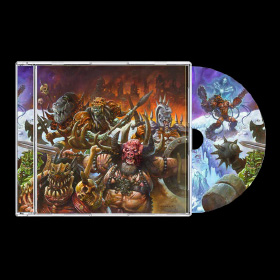 A CD copy of Gwar - The New Dark Ages - cover art by Alex Horley.