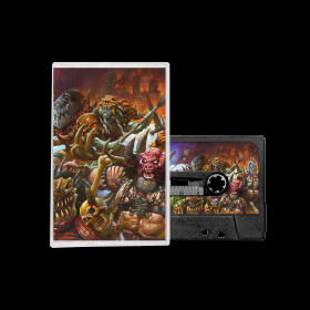 An audio cassette copy of Gwar - The New Dark Ages - Cover art by Alex Horley.